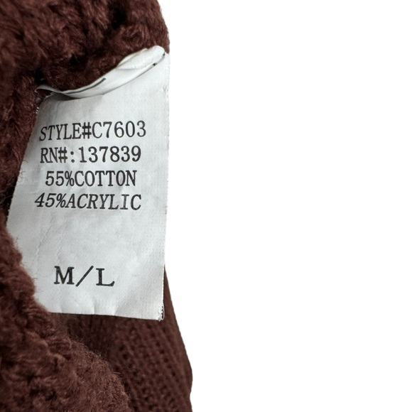 Dreamers Shaker Knit V-neck Sweater Size M/L - Picture 5 of 6